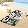 Cristiano Ronaldo: Legend Blue beach towel Outdoor camping Portable for travel Absorbent bath towel quick-drying swim towel Outdoor pool towel