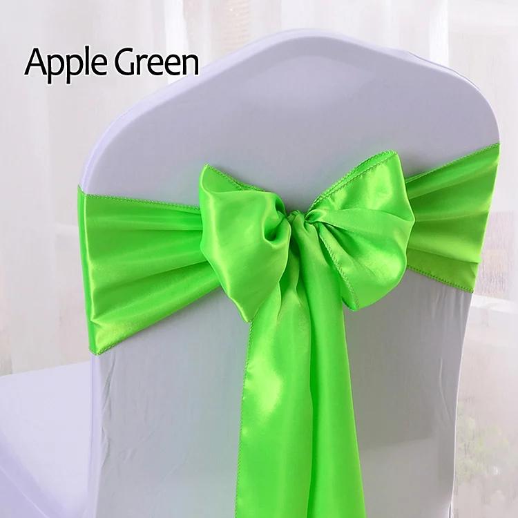 Satin Chair Sashes Ties 12Pcs Chair Decorative Satin Sashes Bow Design for Wedding Events Banquet Home Kitchen Decoration