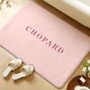 C-Chopard Brand Floor Mat Soft Flannel Rug Non-Slip Absorbent Mat For Bathroom Bedroom Home Decor