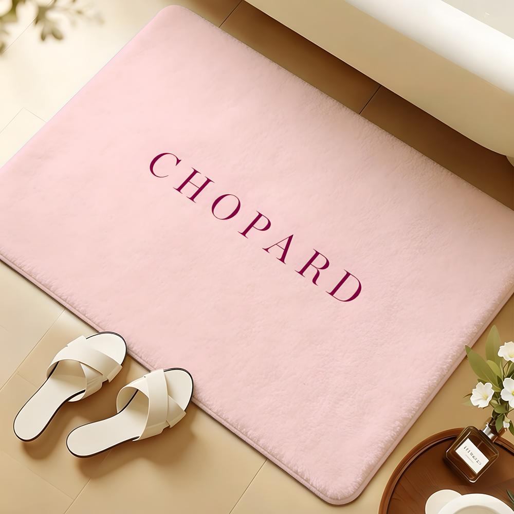 C-Chopard Brand Floor Mat Soft Flannel Rug Non-Slip Absorbent Mat For Bathroom Bedroom Home Decor