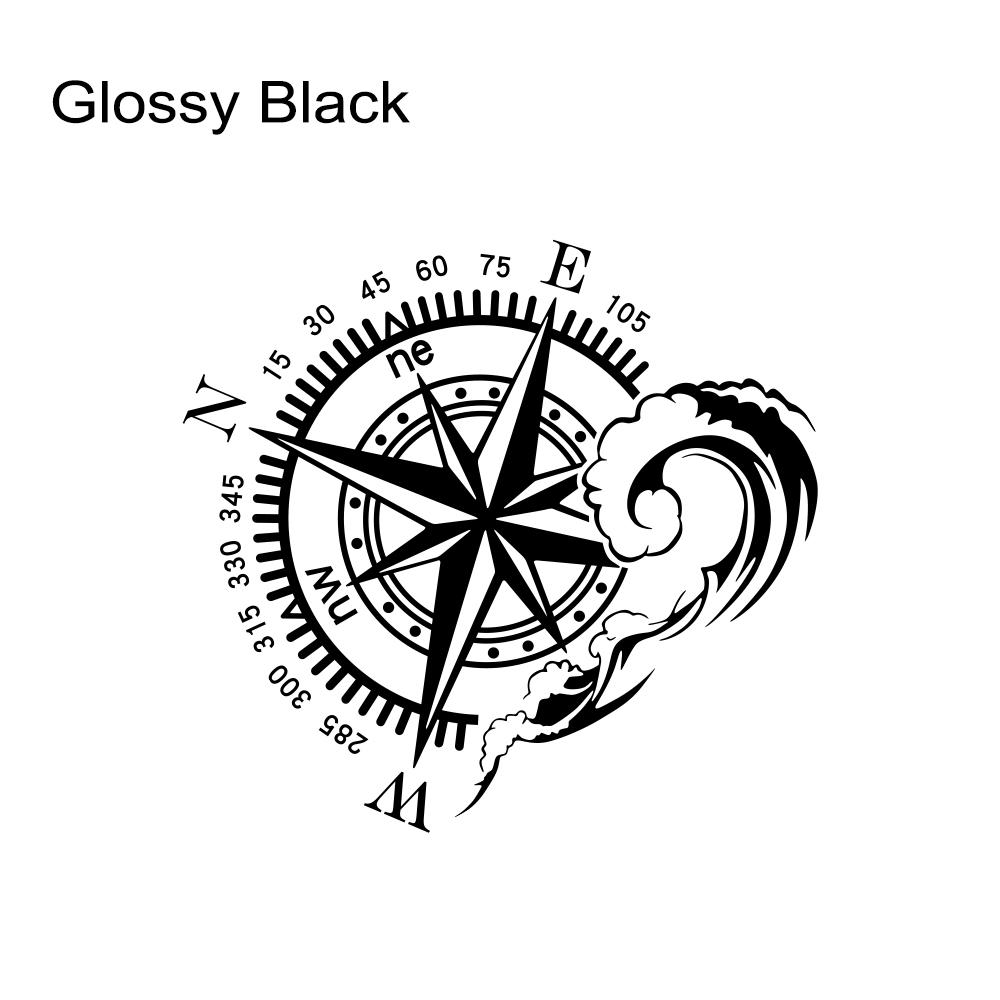 Ocean Compass Styling Car Stickers for SUV Camper RV Van Motorhome Caravan Pickup Vinyl Decal Decoration Auto Tuning Accessories