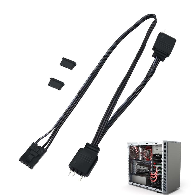 ARGB Adapter Cable 4pin To 3Pin Enhances Lighting Effects 4Pin To 5V 3Pin Devices Splitter For HDLL120