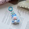 Baby Mini Three Flocking Keychain Trendy Figures Key Chain Cute Kawaii Dora Wendy Doll Keyring Bag Charms Christmas Gifts