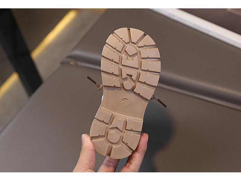 Children's Leather Ankle Boots - 2025 Autumn British Style for Boys and Girls