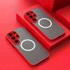 Matte Hard Case For Samsung Galaxy S25 Ultra S24 Plus S23 FE S22 S21 Note 20 10 A56 A36 A26 A16 Phone Magsafe Magnetic Cover