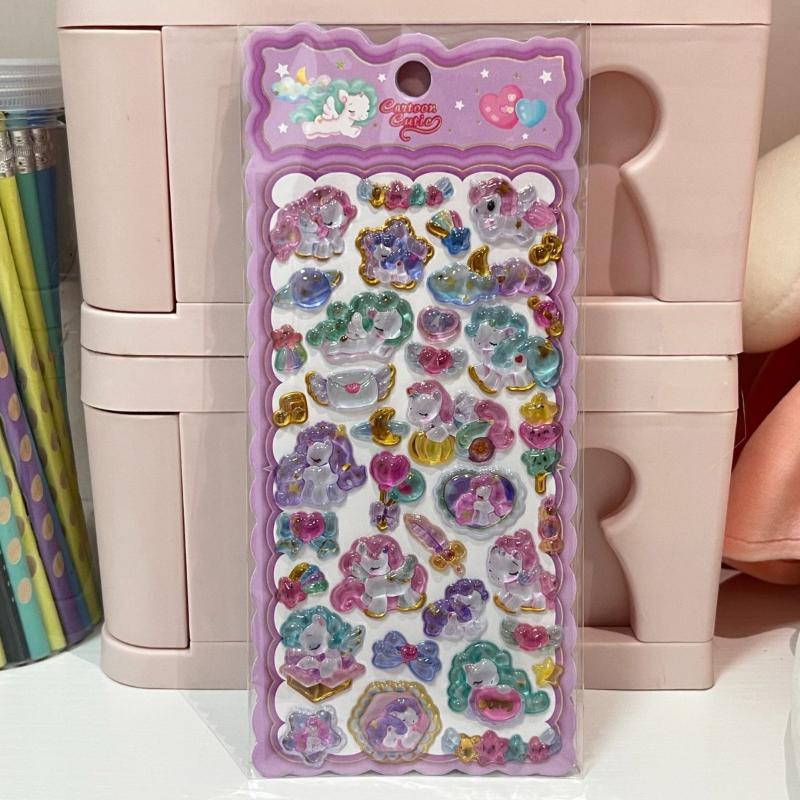 

Милые мультяшные 3D рельефные хрустальные наклейки Сделай сам Скрапбук Журнал Чехол для телефона Дневник Украшение Подарки A4