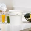 13L PP Bucket with Lid and Carrying Handle Yogurt Empty Barrel Accessories Lightweight for