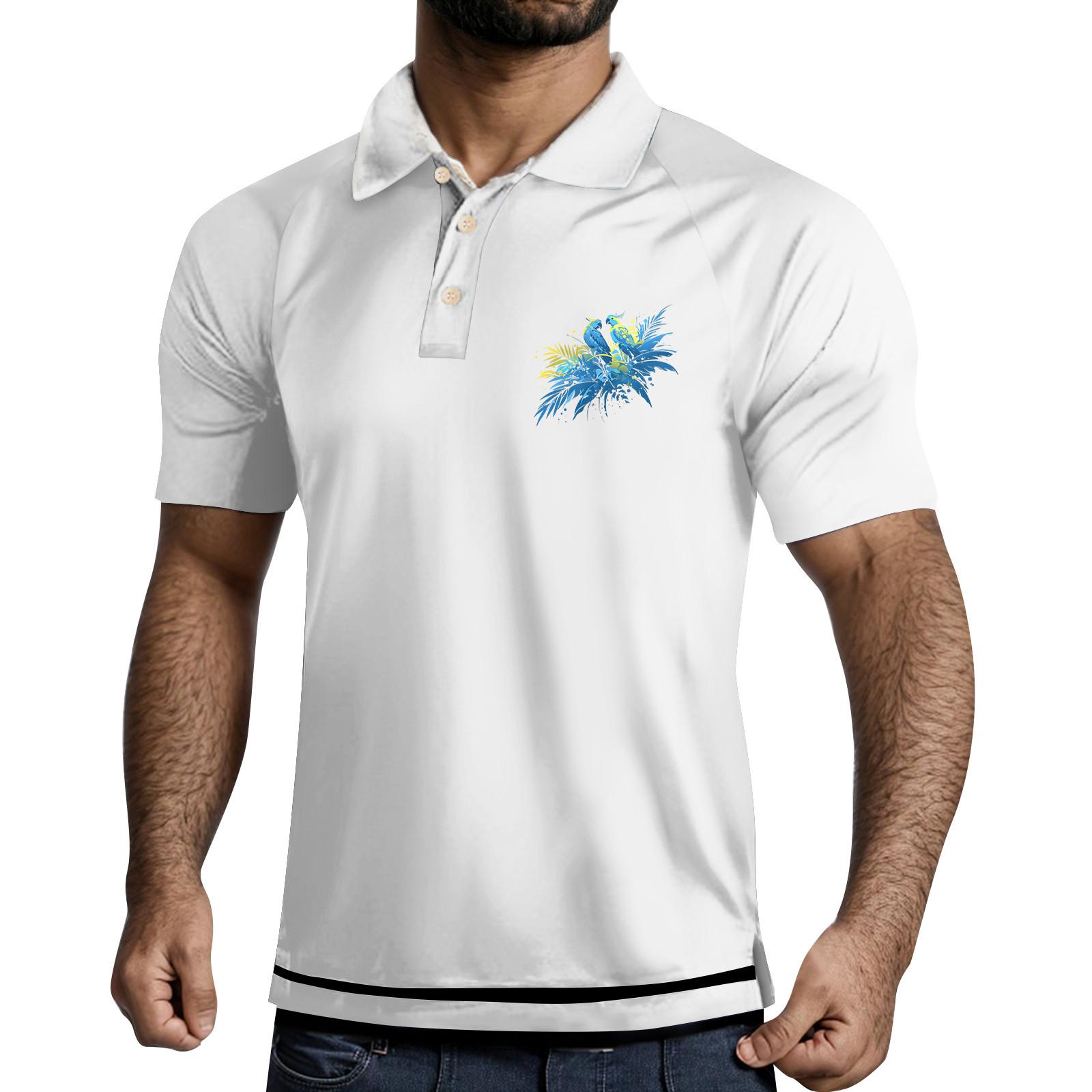 

Мужская рубашка для гольфа, повседневная спортивная, с V-образным вырезом, ребристый воротник, с коротким рукавом, модная, повседневная, однотонная, однотонная, весна-лето, стандартная посадка XXXL белый