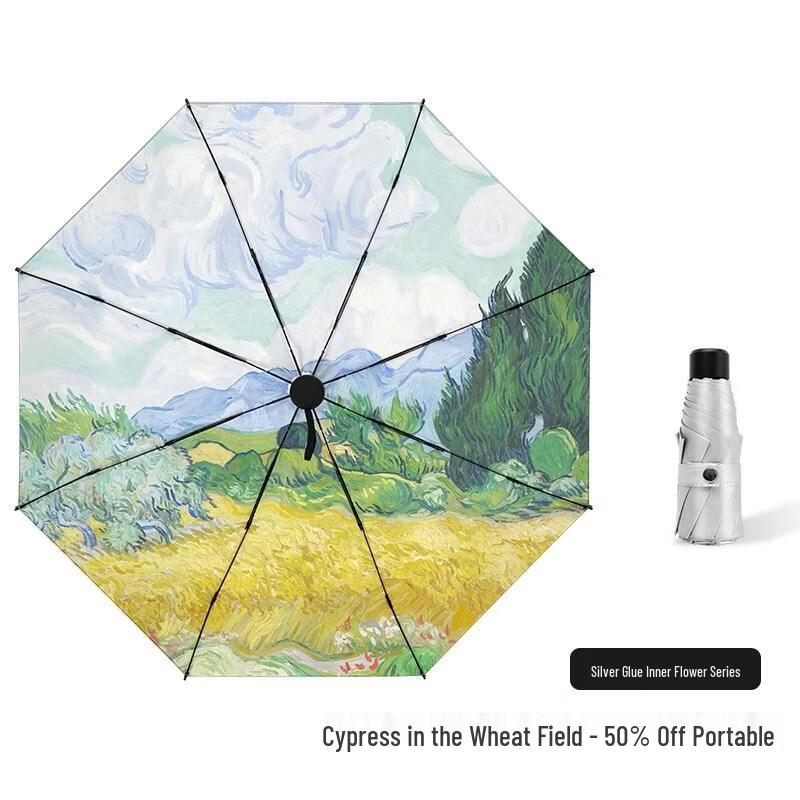 Little Cloth Forest Automatic UV Travel Umbrella