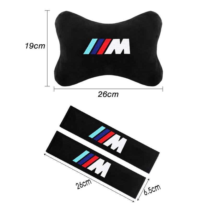 Cuscino Protettivo per Cintura di Sicurezza dell'Auto, Supporto Collo per BMW M Power Performance M3 M5 X1 X3 X5 X6 E46 E39 E36 E60