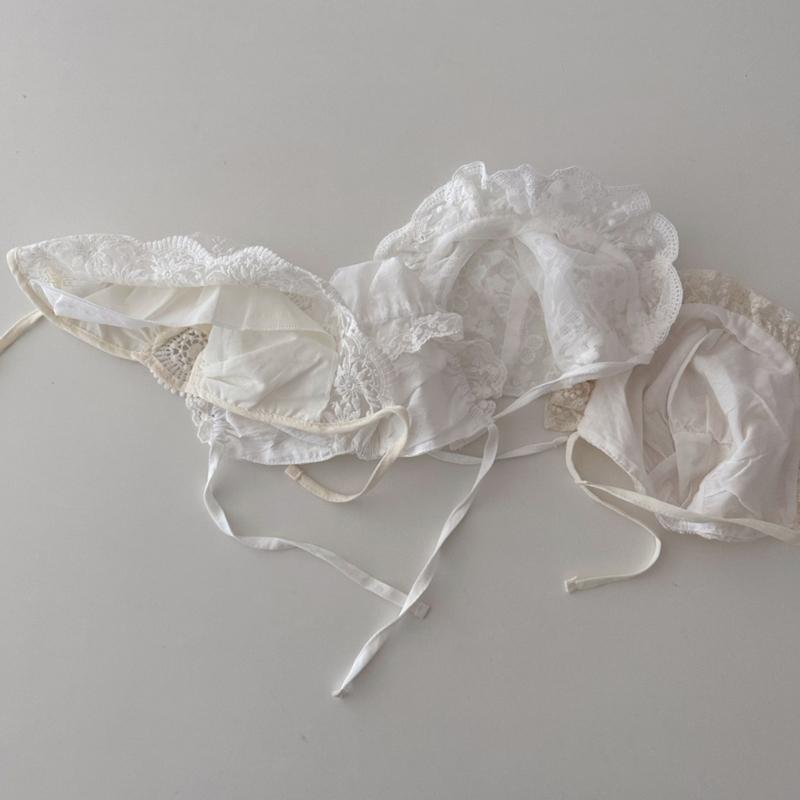 Newborn Outdoor Bonnet Infant Outdoor Photography Lace Bonnet for Travel Camping