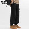 JEEP SPIRIT Herren Baumwoll-Cargo-Jogginghosen