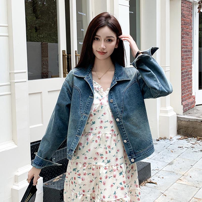 

Korean-Style Versatile Denim Cardigan Jacket for Women - Stylish Spring and Autumn Fashion 2026 XL светло-синий
