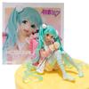 16CM Anime Figure Hatsune Miku Figure Loungewear Ponytail Girl Kariko Koyama Pillow Sitting Model Toy Figuine PVC Action Model