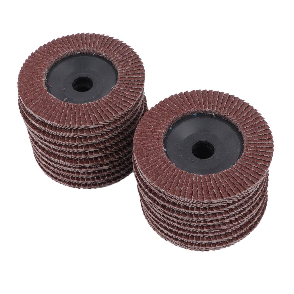 20PCS Sandpaper Flap Discs 80 Grit 100x16mm Flat Flap Discs Abrasive Grinding Wheel