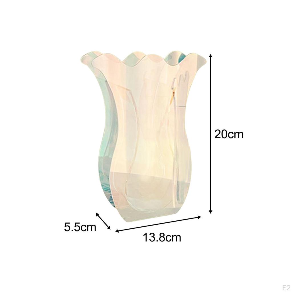 Acrylic Flower Vase Decorative Art Vases Nordic Table Centerpieces Flowers Holder for Living Room