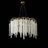 LED Crystal Tassel Chandelier: French-American Style for Living Room, Bedroom, or Restaurant