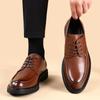 Luxury Brand Lace-Up Non-slip Men Business Black Shoes High Quality Formal Leather Men Dress Shoes Breathable Mens Casual Shoes