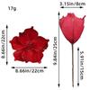 New 22cm Christmas Flowers DIY Fake Flowers Poinsettia Glitter Flower Merry Christmas Wedding Decor Xmas Tree Decorations