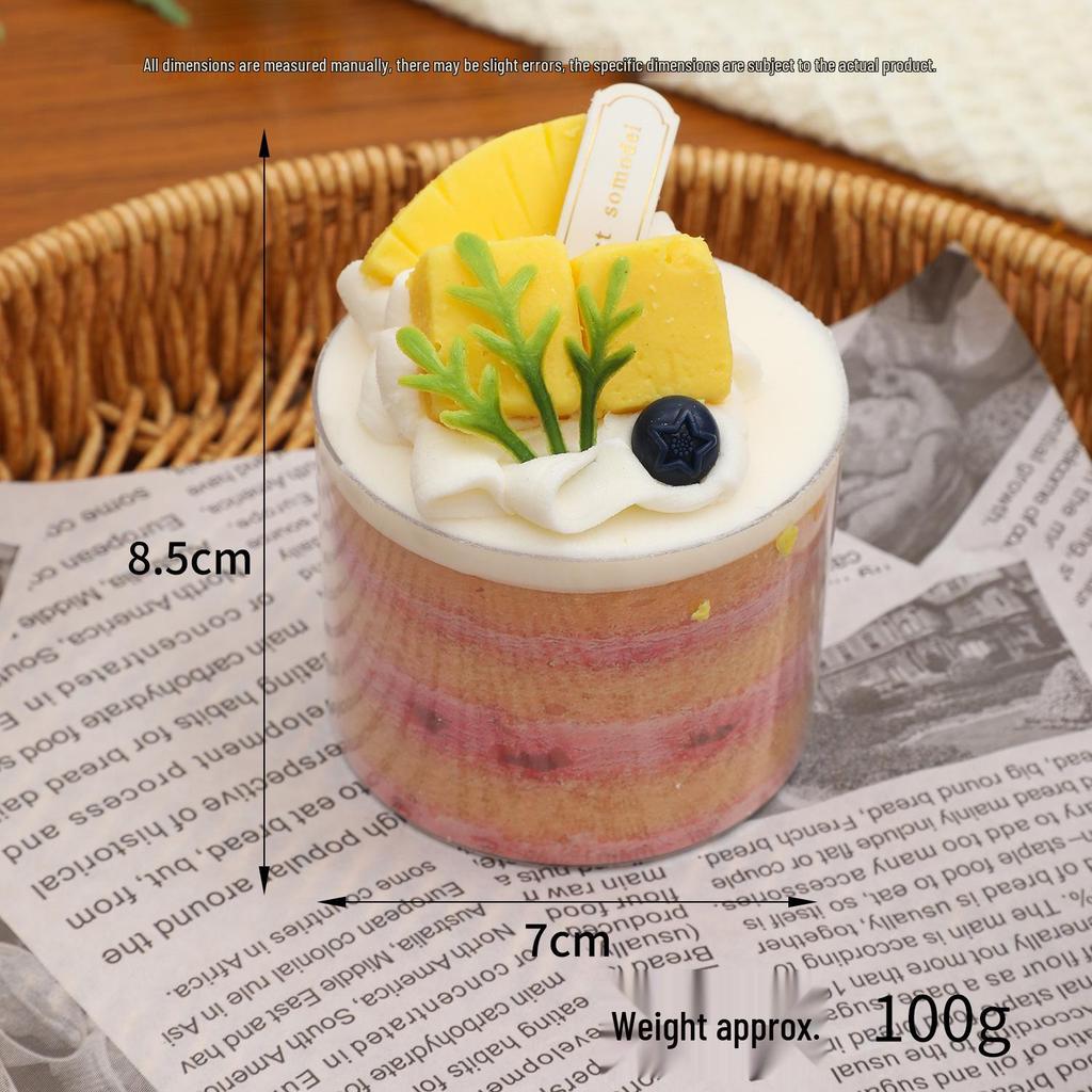 Simulation Fruit Cream Cake Model - Dessert Display Ornament