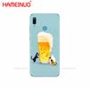 Silicon Phone Cover Case for Huawei Y5 Y6 Y7 Y9 PRO PRIME 2019 Honor 8s 8a 20 LITE PRO 10i View 20 V20 Beer Summer Cocktai Food