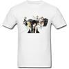 Anime K-on Play Music T-Shirt Men's Round Collar White M