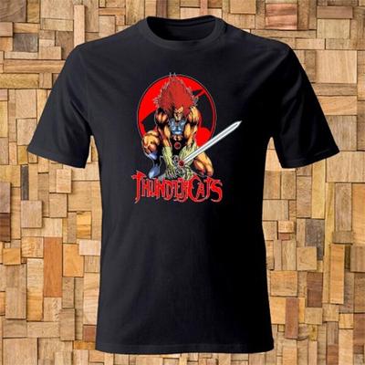 Thundercats Cartoon-Logo, schwarzes Unisex-T-Shirt