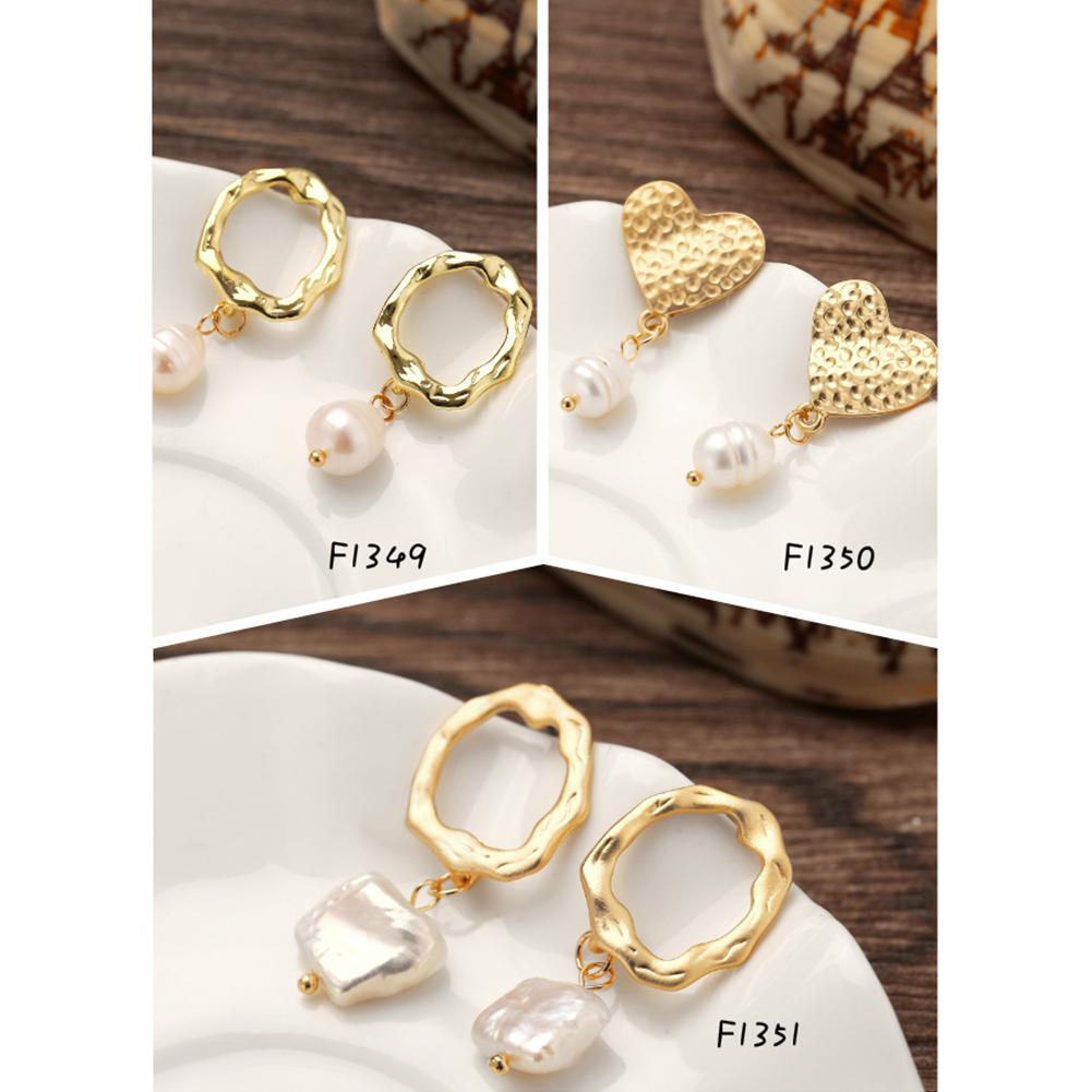 Women Retro Elegant Concise Imitation Pearl Earrings