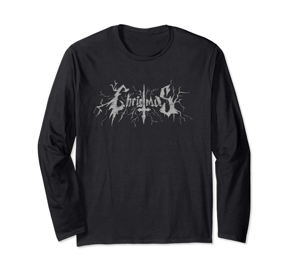 Anti-Christmas Black Metal Atheist Satan Antichrist Long Sleeve T-Shirt
