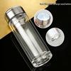 Custom Logo High-Temperature Resistant Borosilicate Glass Tea Cup - Personalized Thickened Water Cup 