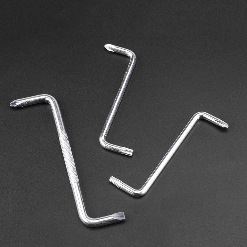 3 Stück Z-Typ Doppelkopf Versatzschraubendreher, Z-Typ Schraubenschlüssel Kreuzschlitzschraubendreher Drehschraubendreher Hohe Härte