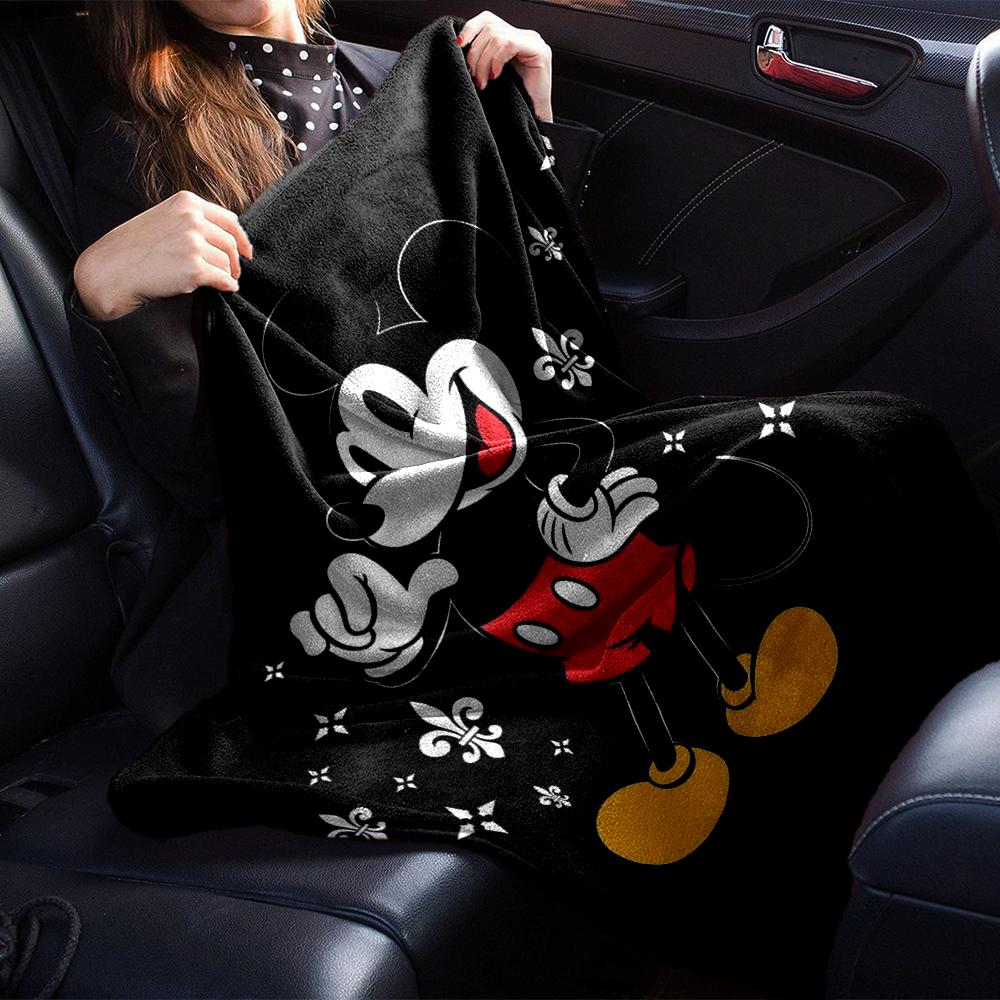Mickey Mouse Classic Pose Blanket Soft Throw Blanket For Home Bedroom Bed Sofa Travel Office Solid Christmas Blanket