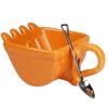 340ml Novel Ceramics Mugs Excavator Bucket Model Coffee Mug With Spade Shovel Spoon For Dessert Funny Mugs Cake Cup Gift Canecas