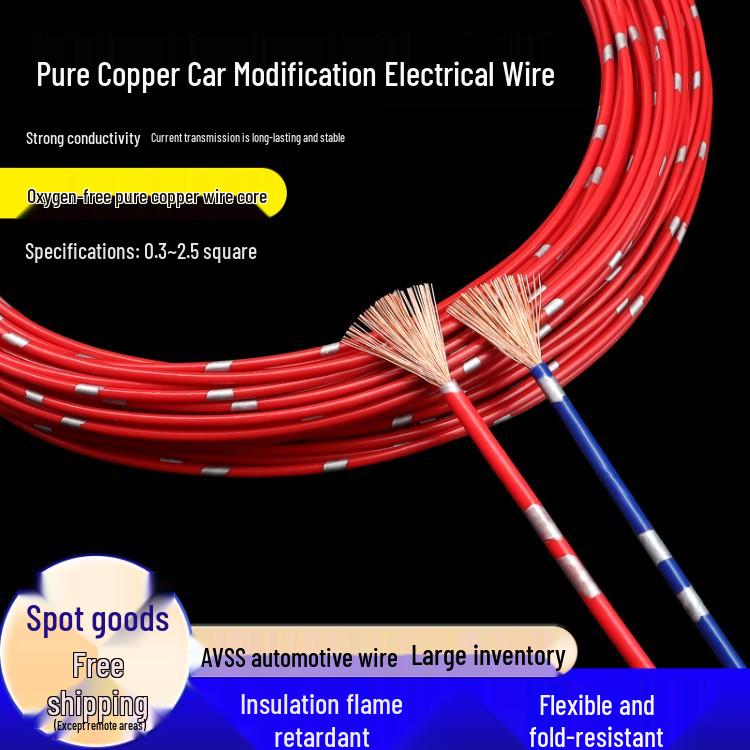 High-Temp Resistant Low Voltage Copper Vehicle Circuit Wire