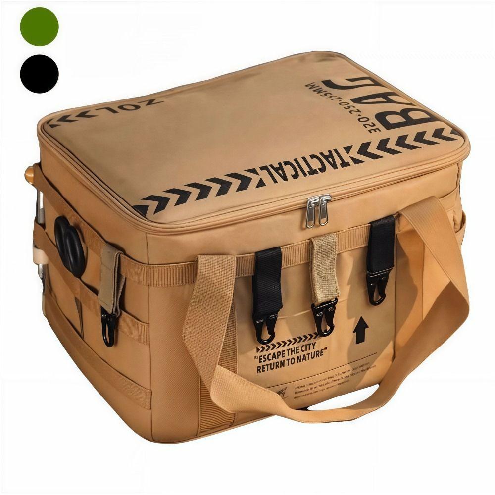 Thickened Multi-layer Camping Storage Bag Foldable Waterproof Picnic Storage Bag Sturdy Large Capacity Storage Boxes Outdoor