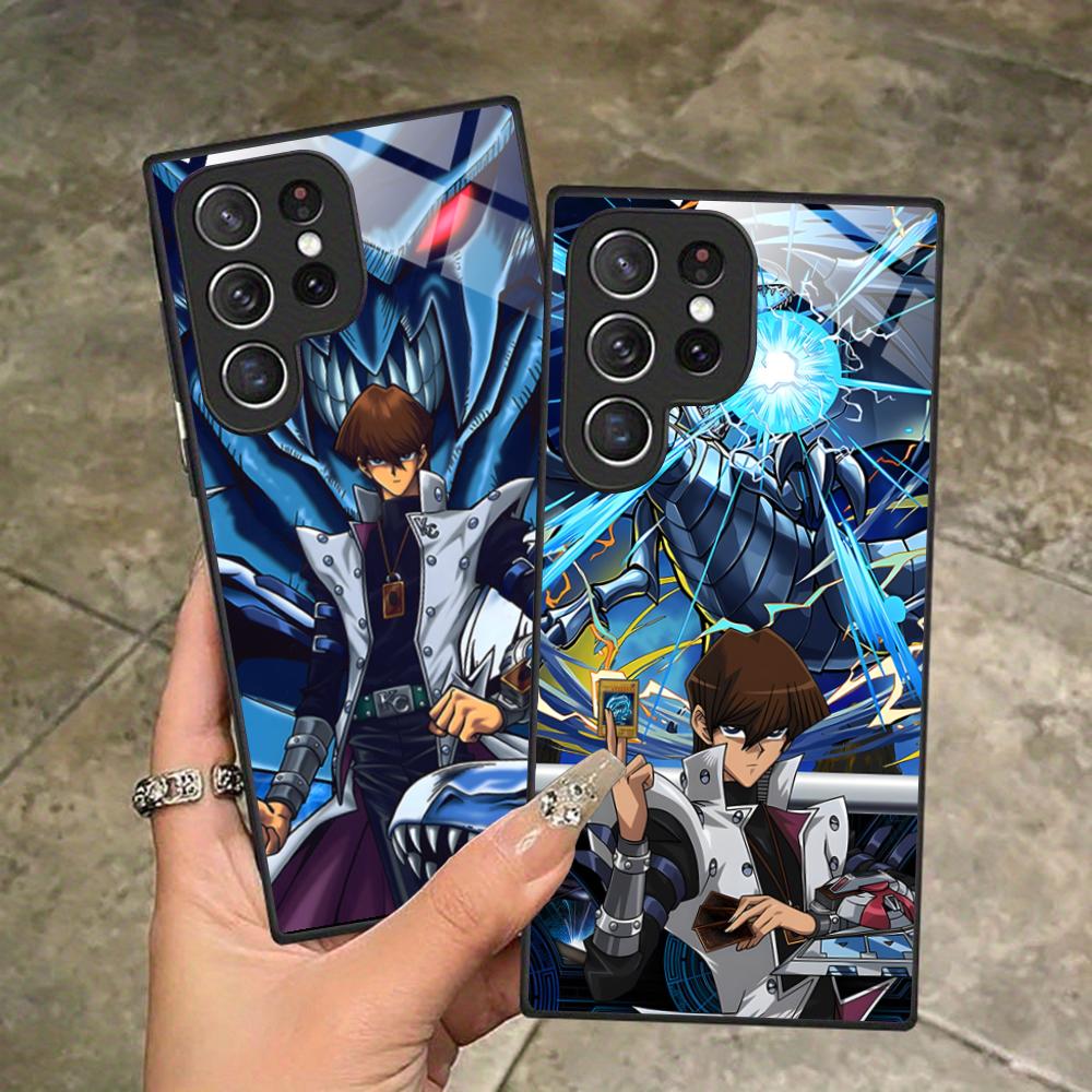 Yugioh Seto Kaiba Phone Case for Samsung Galaxy S26 S25 S24 S23 S22 S21 S20 Note20 Plus FE Ultra Glass Protective Cover
