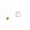 Cute Ghost Cat Enamel Pins Cartoon Funny Hat Brooches for Women Metal Custom Jewelry Denim Jackets Lapel Badges Gift for Friends