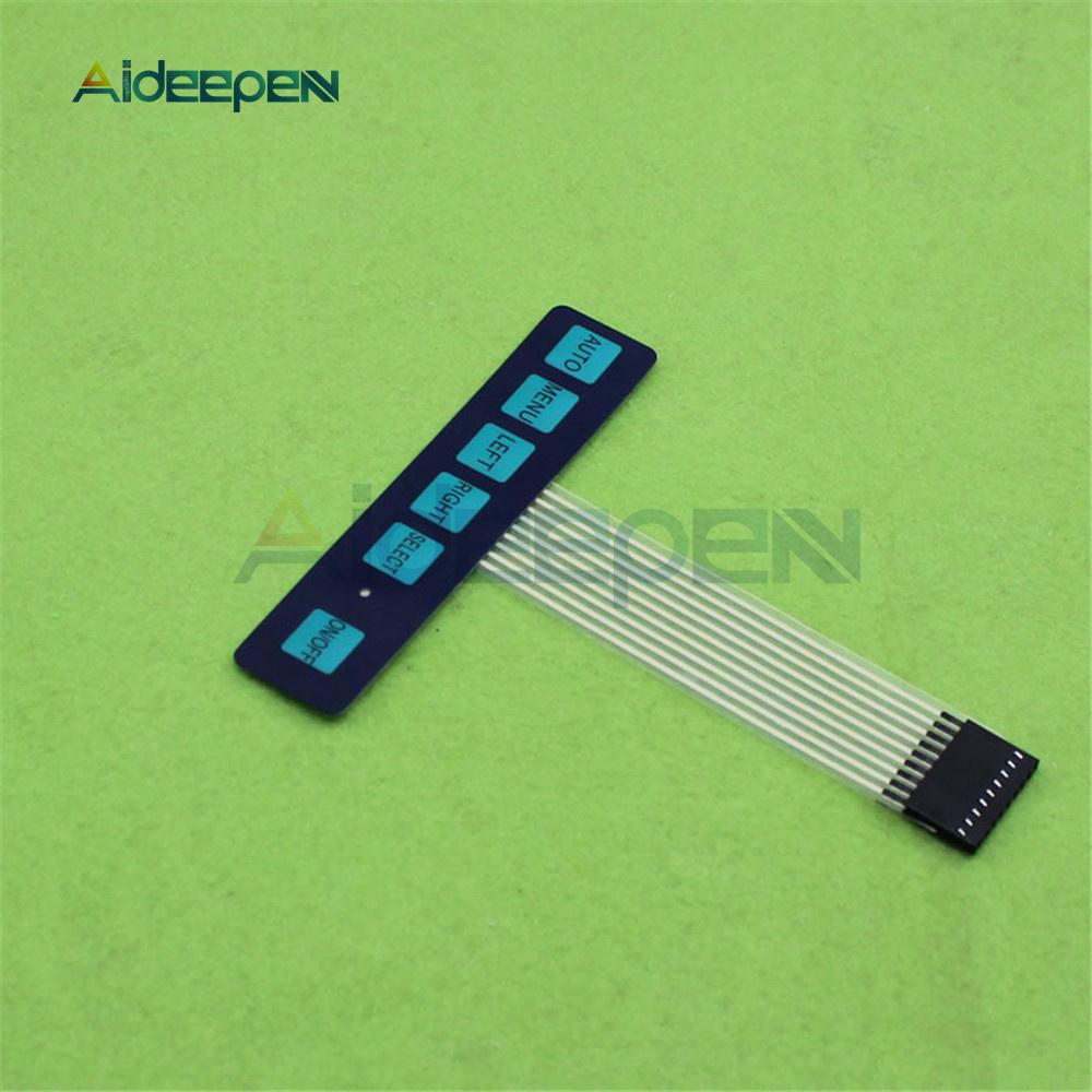 1*2 3 4 5 Interruptor de Membrana con Botones 3*4 4X5 Teclado Matricial 1X6 Panel de Control con Botones y LED Kit DIY Para Arduino