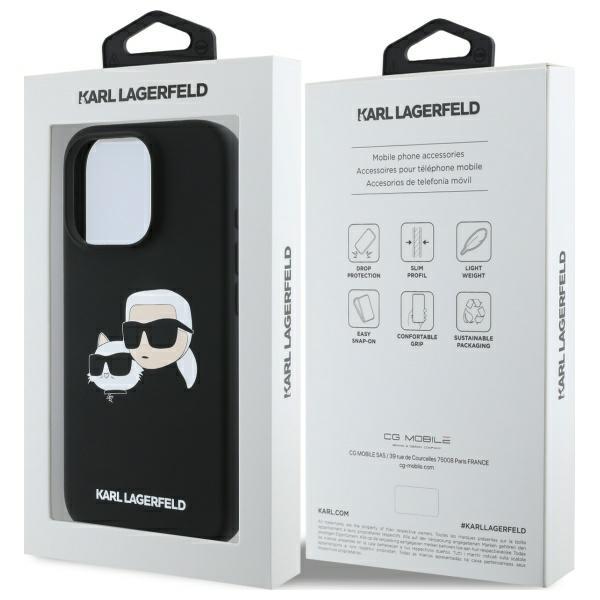 Etui do iPhone 16 Pro Karl Lagerfeld Silicone MagSafe czarne