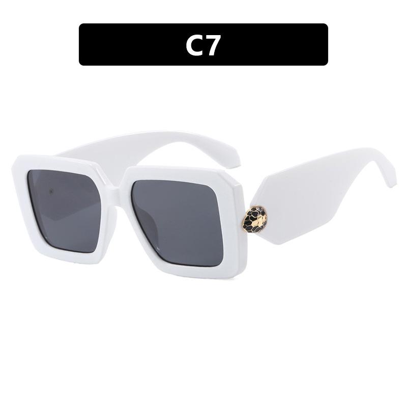 

Snakehead Square Sunglasses, High-End Women S Sunglasses, Sunscreen, Same Sunglasses as shown