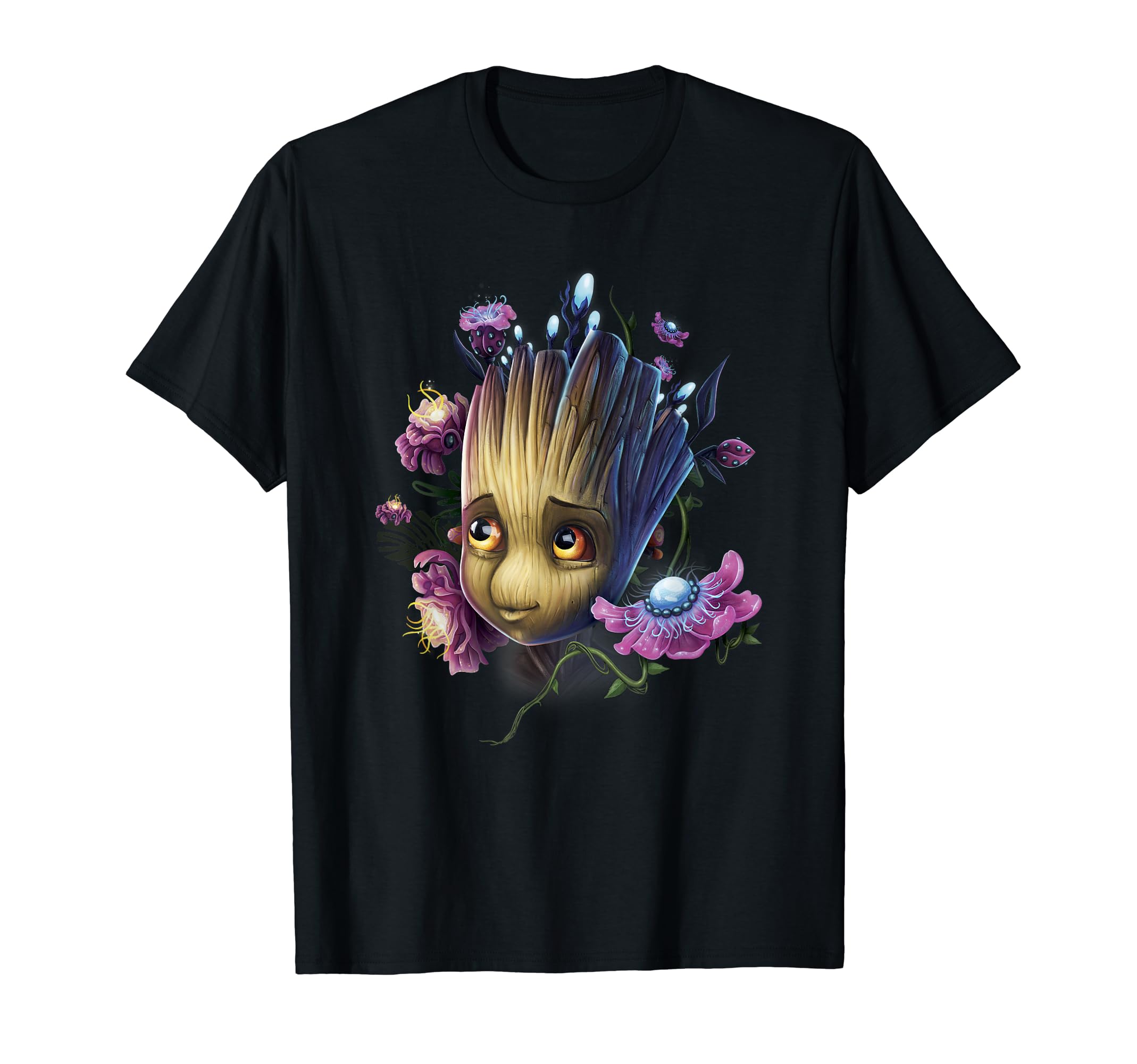 

Marvel Guardians of the Galaxy Groot Floral Portrait T-Shirt