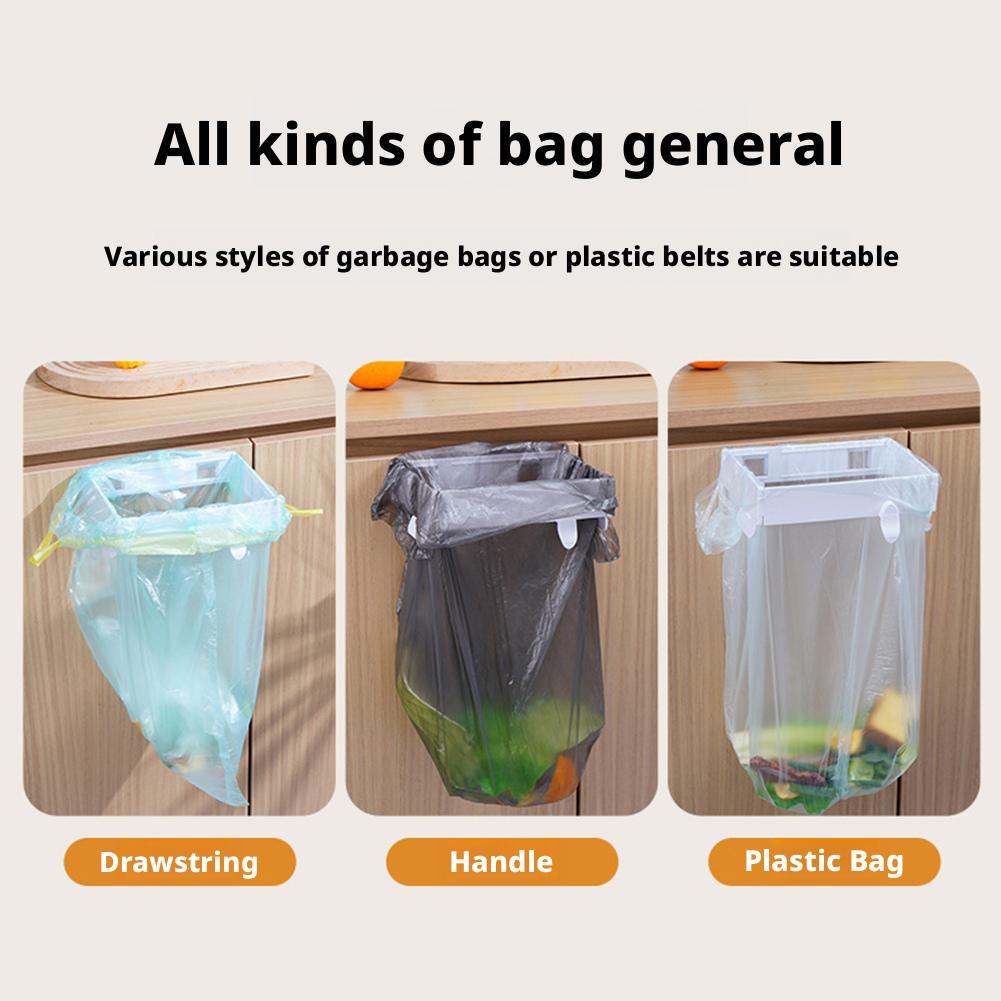 1pcs Garbage Hanging Bag Kitchen Trash Storage Rack Bag Hook Scouring Pad Dry Shelf Holder Kitchen Organizer Dish Rack