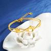 National Trend Small Peach Blossom Opening Ladies Light Luxury Design High-end Bracelet