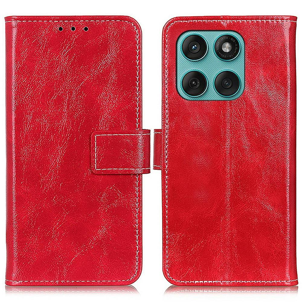 For Motorola Edge 60 5G/60 Fusion 5G/60 Pro 5G Case Wallet Leather Phone Cover Crazy Horse Texture