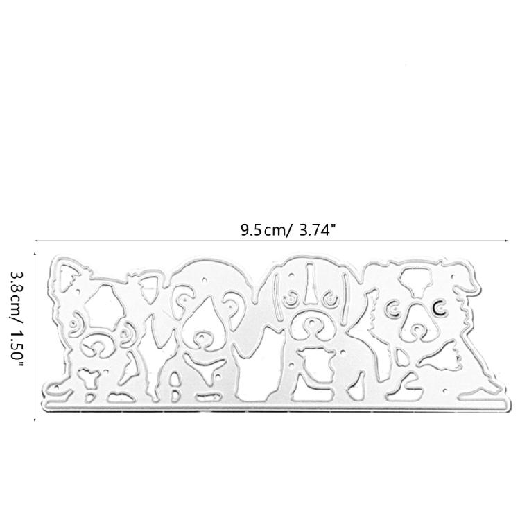 Cute Dog Animal Metal Cutting Dies DIY Stamp Embossing Scrapbooking Photo Album