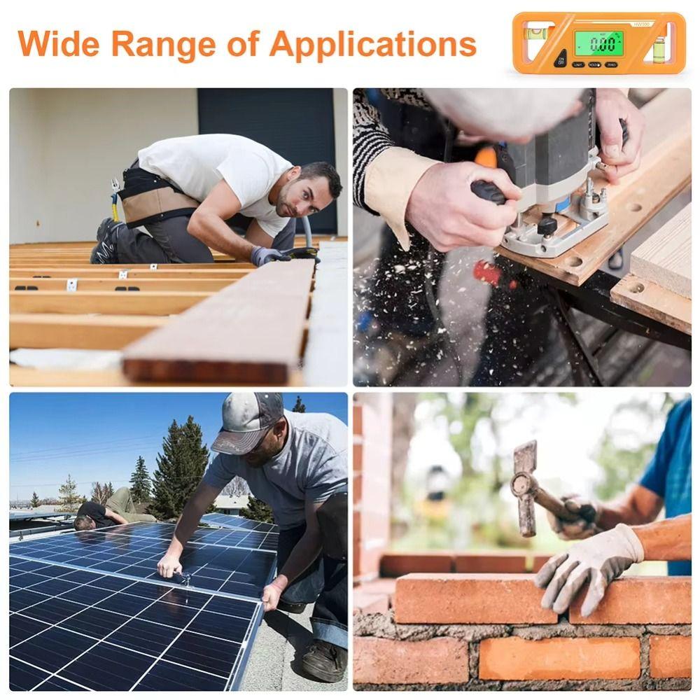 LCD Display Magnetic Goniometer Precision Digital Protractor  Construction Measurement