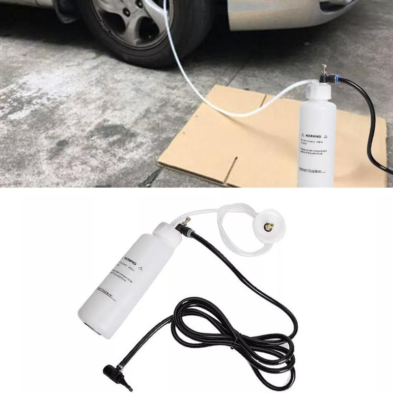 Car Brake Clutch Bleeder Tool Air Brake Vacuum Car Brake Bleeding Fluid Bleeder Kit Vacuum Pump 500ml Air Powered Tool