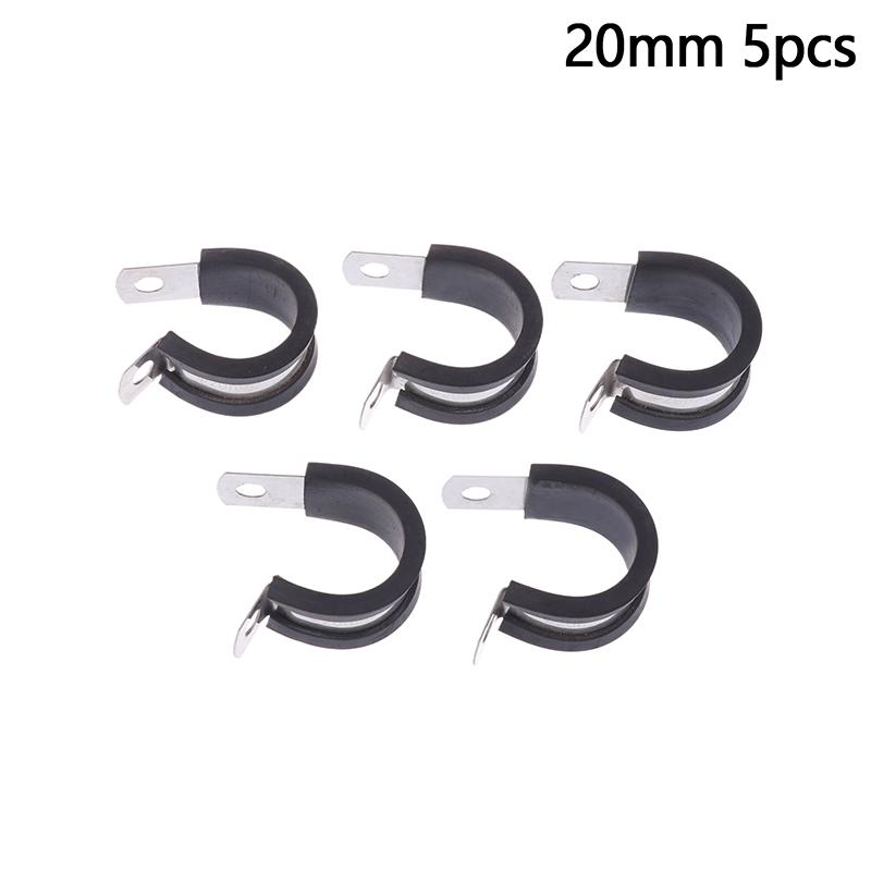 

5 шт. 6-20 мм нержавеющая сталь резиновые зажимы P зажимы R-типа хомут для трубы кабельный монтажный хомут для шланга хомут для шланга фиксированный зажим M20