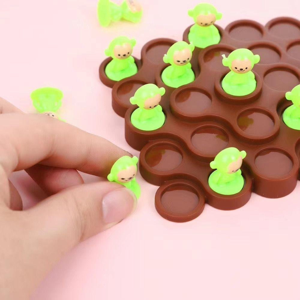 Plastic Montessori Math Toy Balancing Interaction Tabletop Game Mini Monkey Balance Tree  Children