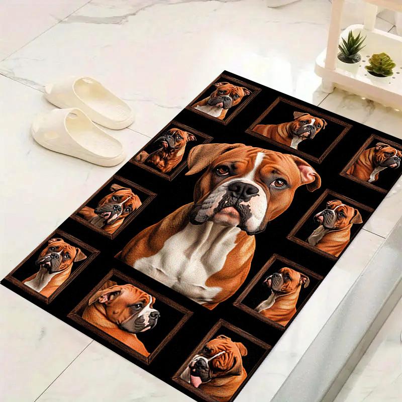 Bull Dogs Carpet Rug for Living Room Bedroom Home Sofa Decoration,Kids play Non-slip Floor Mat